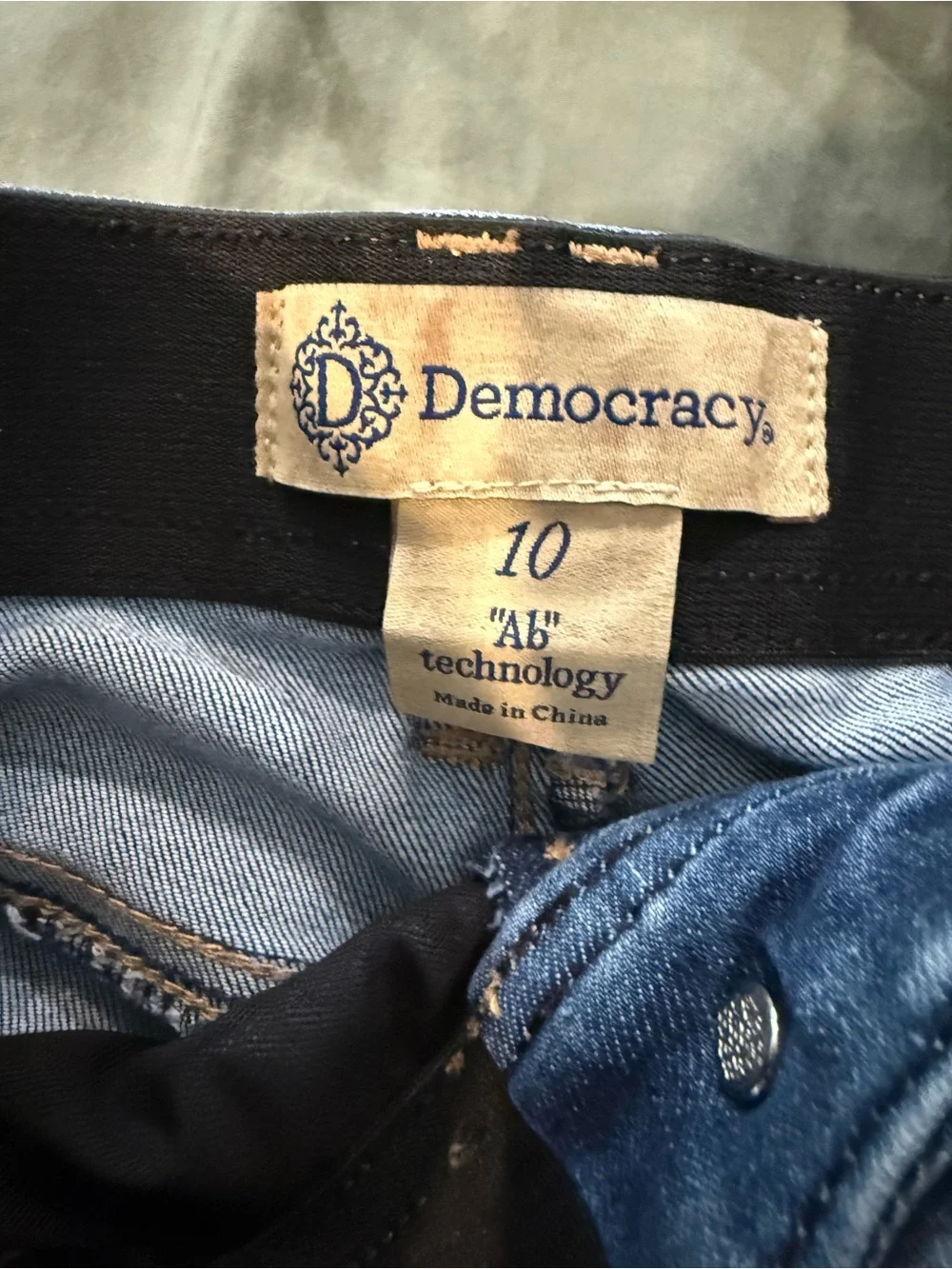 Democracy Women's Dark Blue Wide Leg Jeans - Picture 3 of 5
